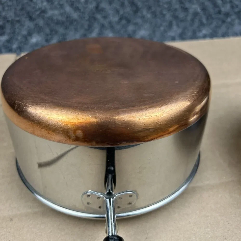 REVERE WARE 2QT. Sauce Pan Copper Bottom With Lid Vintage  Clinton, IL 1801